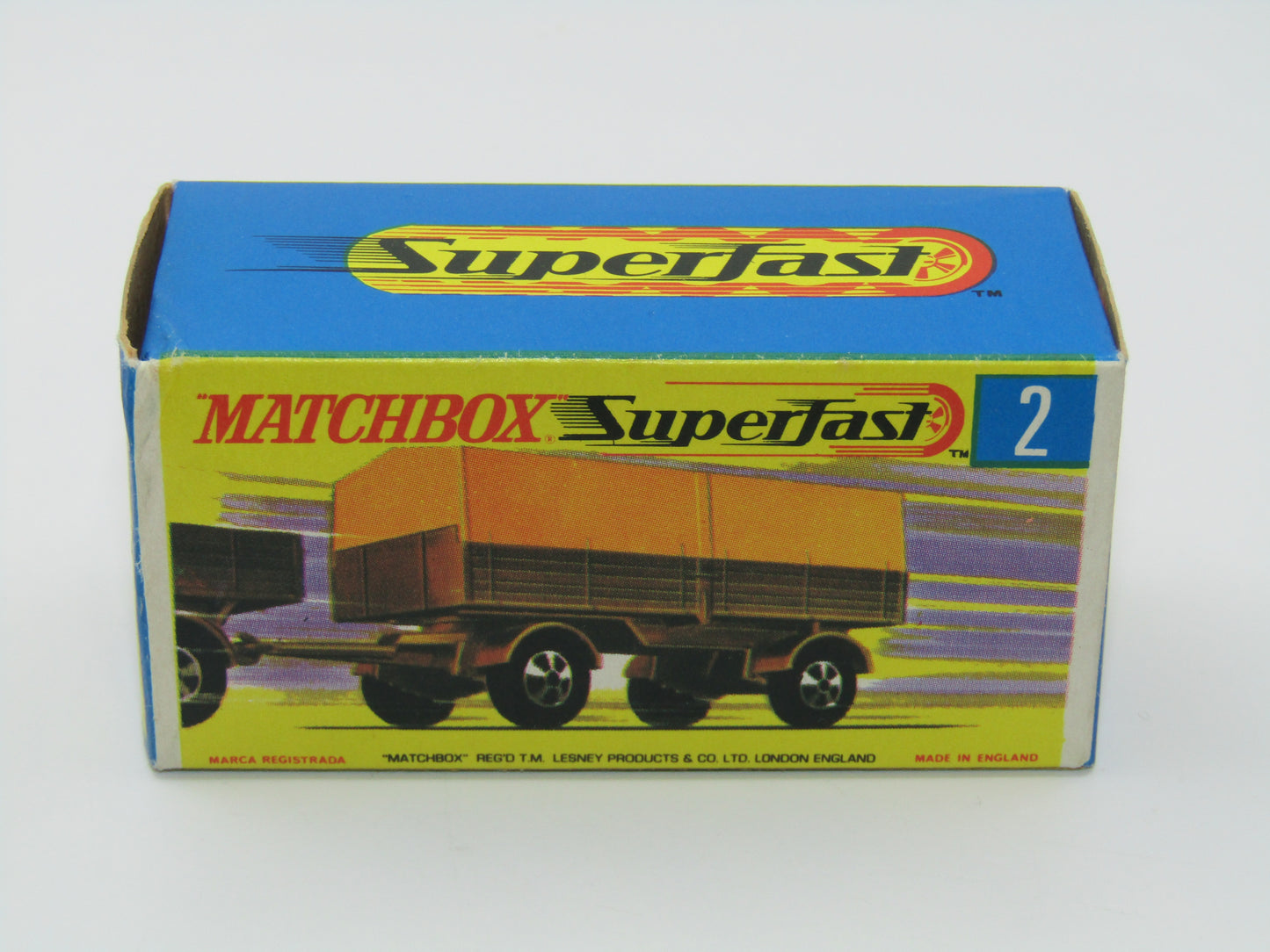 Matchbox Superfast 2A Mercedes Trailer Pre-Production 5 Spoke Narrow Wheels