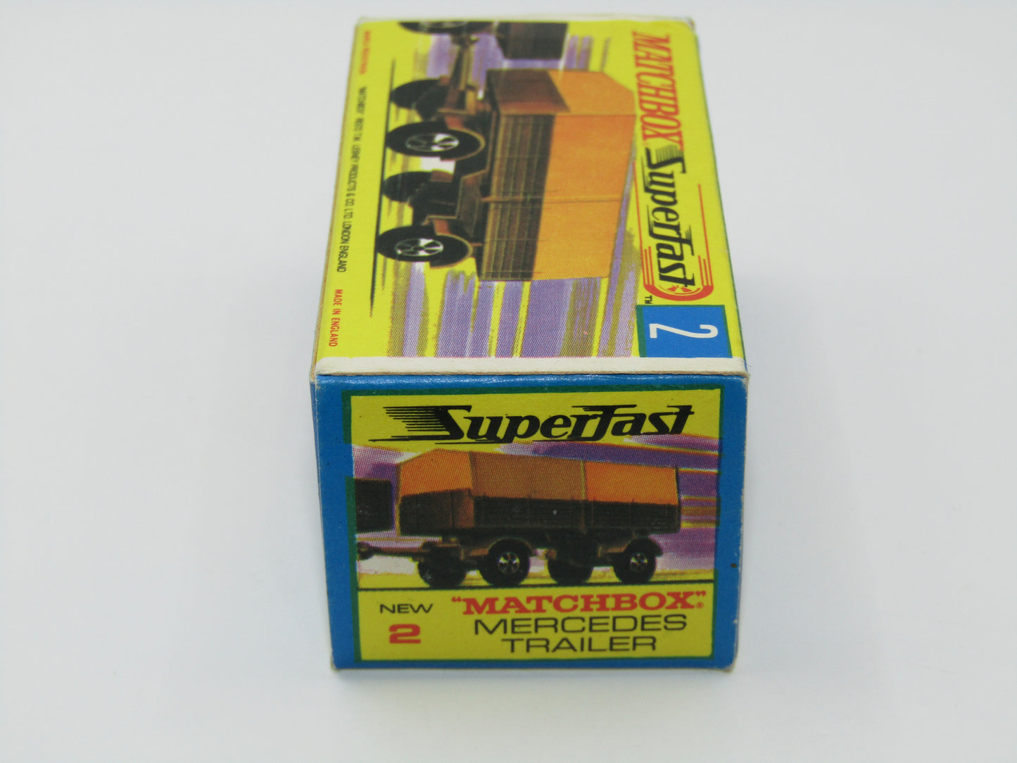 Matchbox Superfast 2A Mercedes Trailer Pre-Production 5 Spoke Narrow Wheels