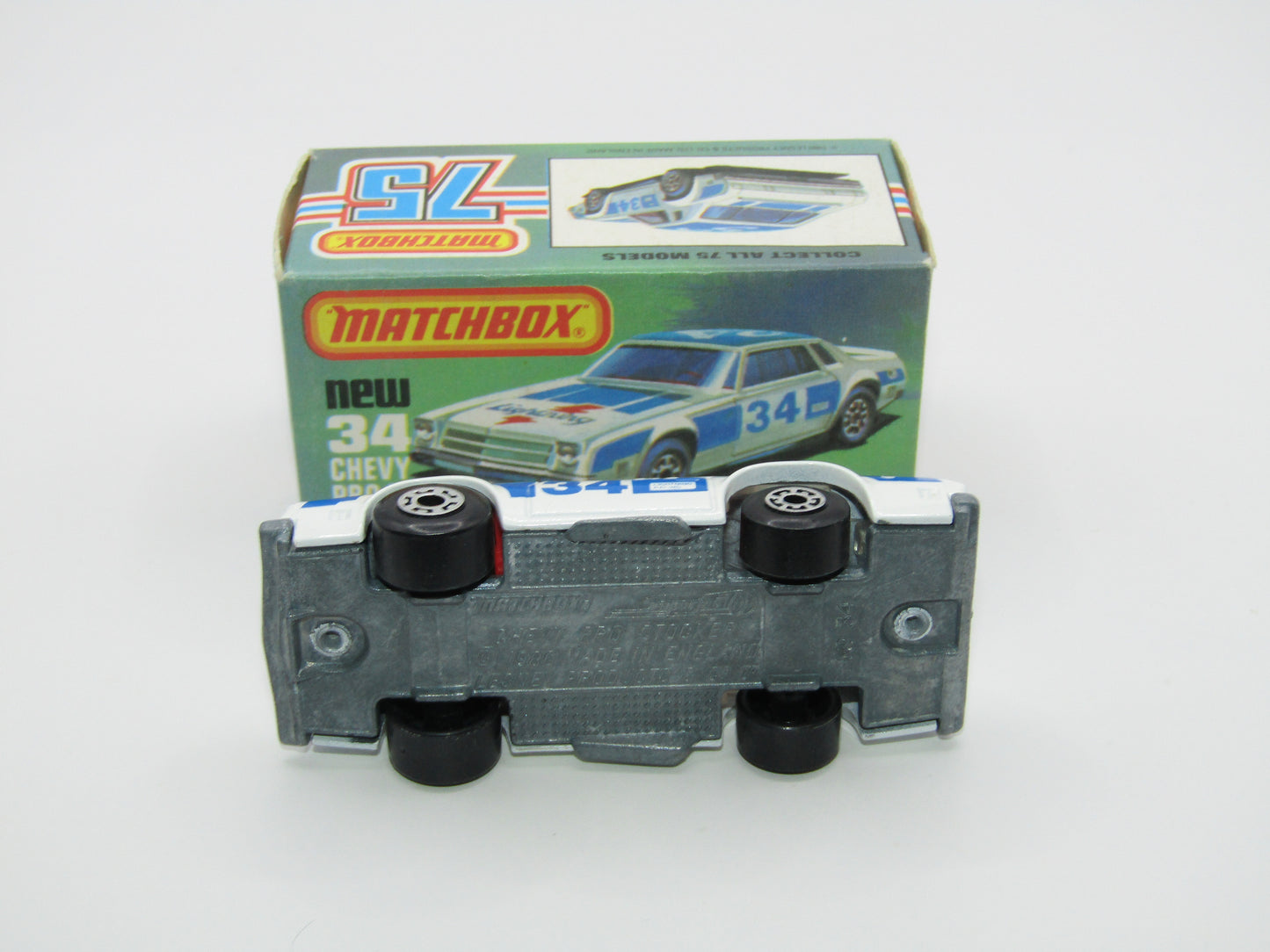 Matchbox Superfast 34C Chevy Pro-Stocker REVERSE WHEELS