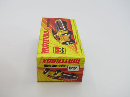 Matchbox Superfast 44B Boss Mustang Dark Orange Missing 1 Side Tampo