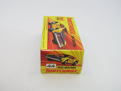 Matchbox Superfast 44B Boss Mustang Dark Orange Missing 1 Side Tampo