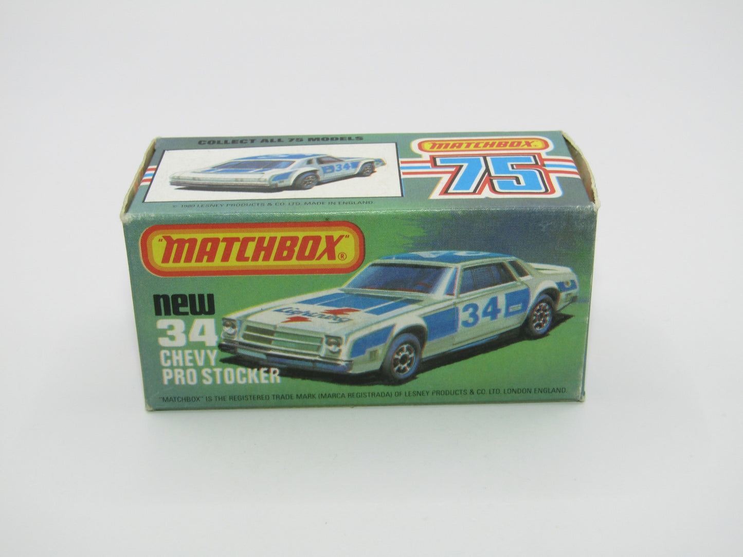 Matchbox Superfast 34C Chevy Pro-Stocker REVERSE WHEELS
