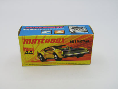 Matchbox Superfast 44B Boss Mustang Light Orange The Boss Outline Shadow Tampo