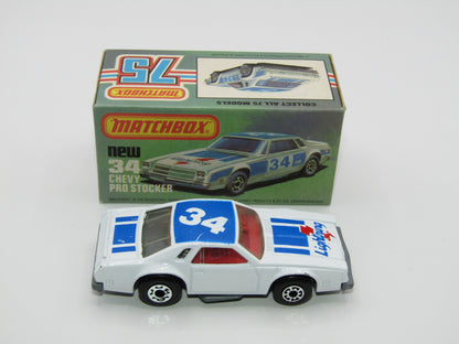 Matchbox Superfast 34C Chevy Pro-Stocker NO SIDE Tampo print