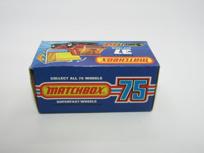 Matchbox Superfast No 37C Skip Truck ORANGE Yellow Skip, Black Base