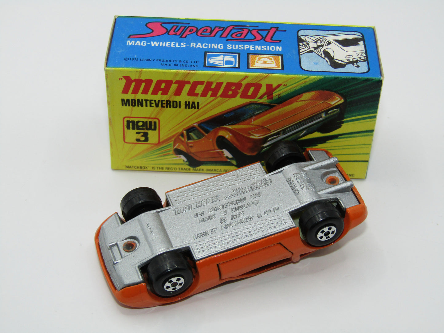 Matchbox Superfast 3B Monteverdi Hai SILVER PAINTED BASE