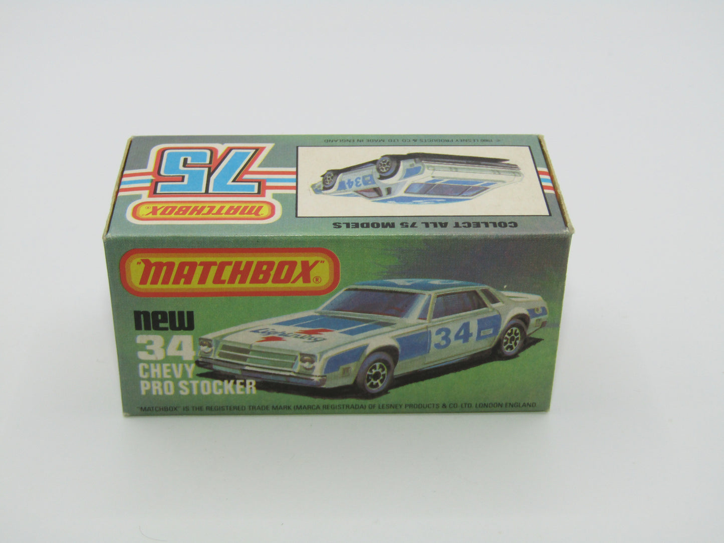 Matchbox Superfast 34C Chevy Pro-Stocker NO SIDE Tampo print