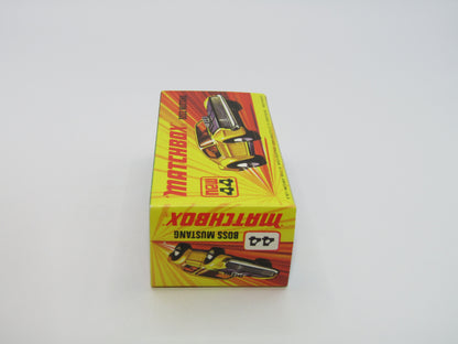 Matchbox Superfast 44B Boss Mustang LIGHT LEMON & LIGHT Amber Windows