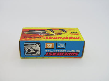 Matchbox Superfast 44B Boss Mustang LIGHT LEMON & LIGHT Amber Windows