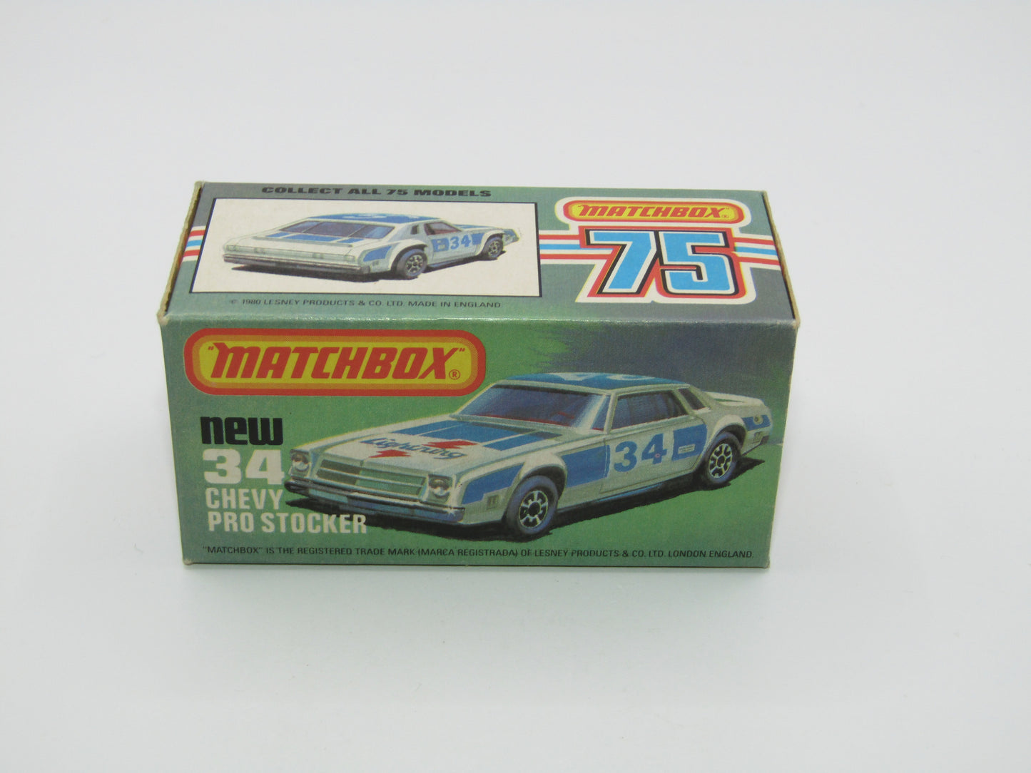 Matchbox Superfast 34C Chevy Pro-Stocker NO SIDE Tampo print