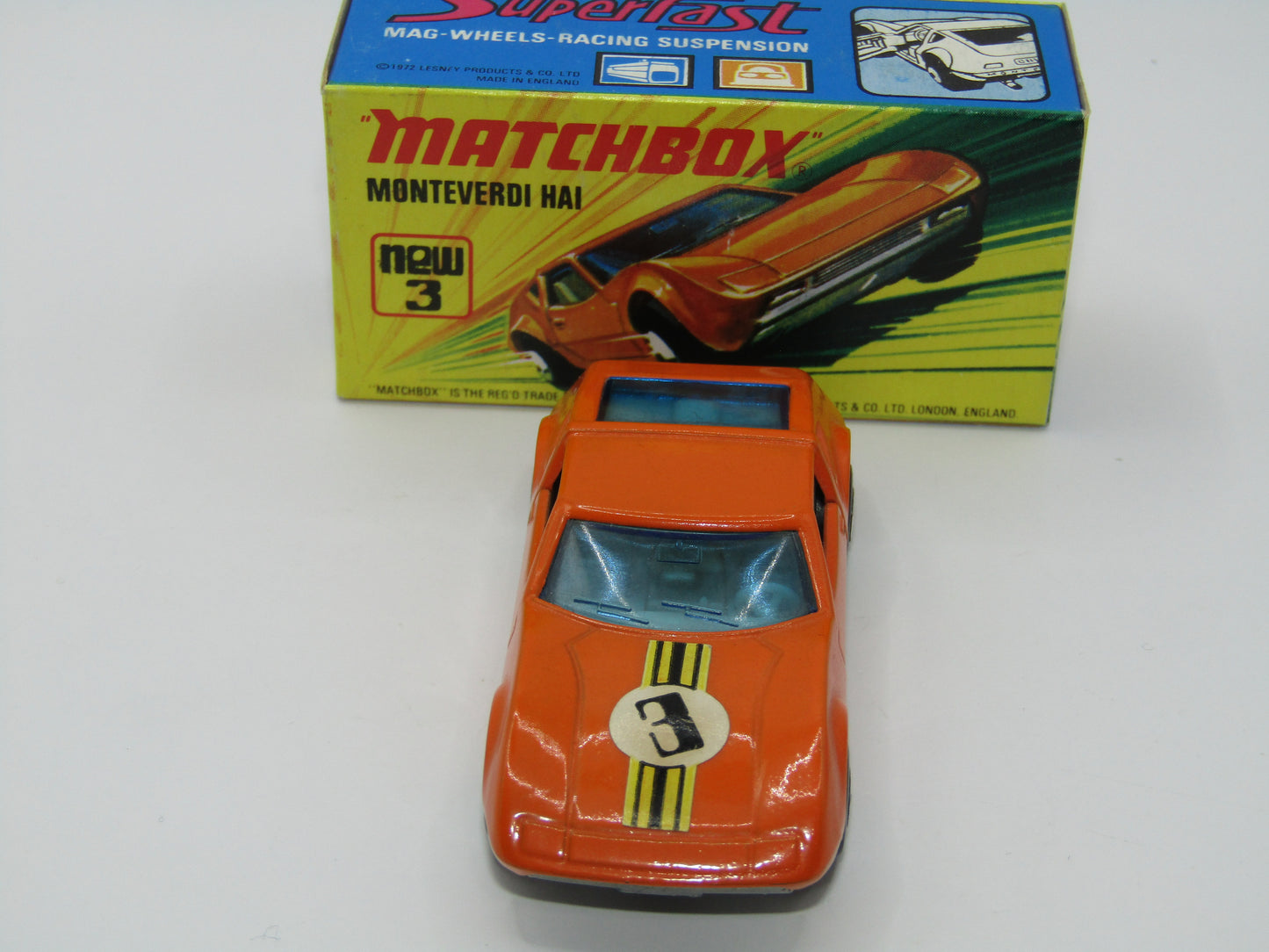 Matchbox Superfast 3B Monteverdi Hai SILVER PAINTED BASE