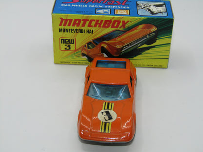Matchbox Superfast 3B Monteverdi Hai SILVER PAINTED BASE