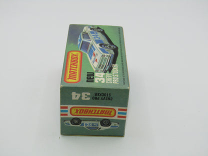 Matchbox Superfast 34C Chevy Pro-Stocker NO SIDE Tampo print
