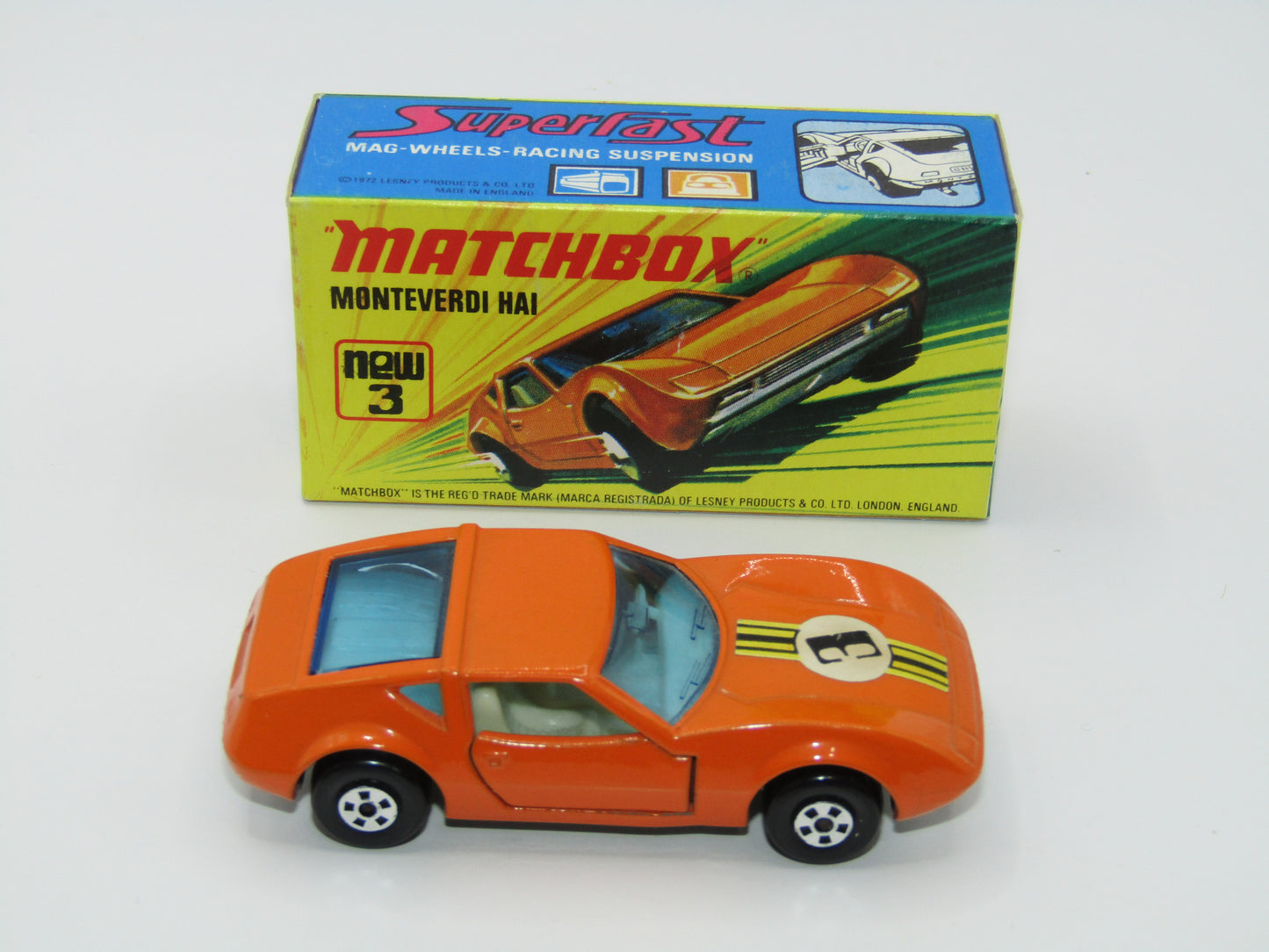 Matchbox Superfast 3B Monteverdi Hai SILVER PAINTED BASE