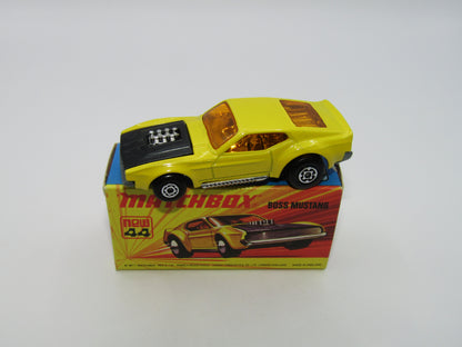 Matchbox Superfast 44B Boss Mustang DARK YELLOW Body