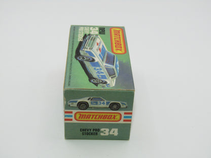 Matchbox Superfast 34C Chevy Pro-Stocker NO SIDE Tampo print