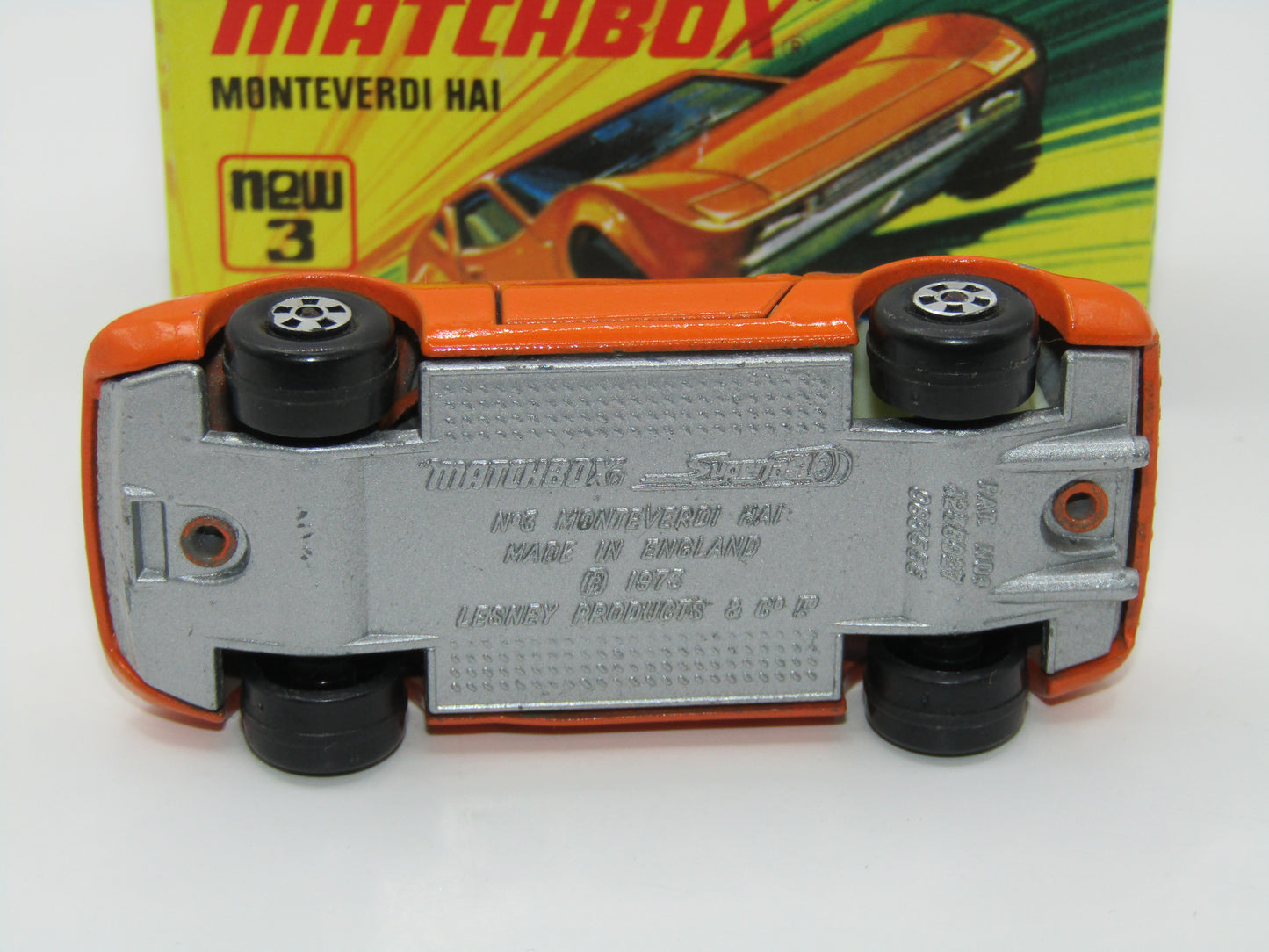 Matchbox Superfast 3B Monteverdi Hai SILVER PAINTED BASE