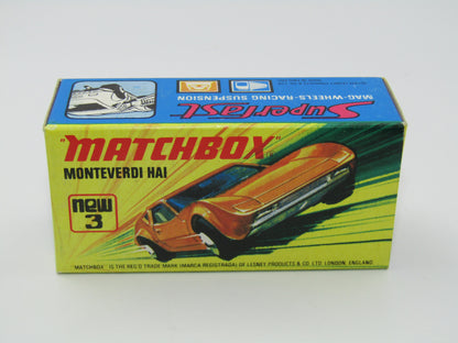 Matchbox Superfast 3B Monteverdi Hai SILVER PAINTED BASE