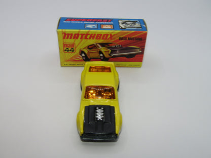 Matchbox Superfast 44B Boss Mustang DARK YELLOW Body