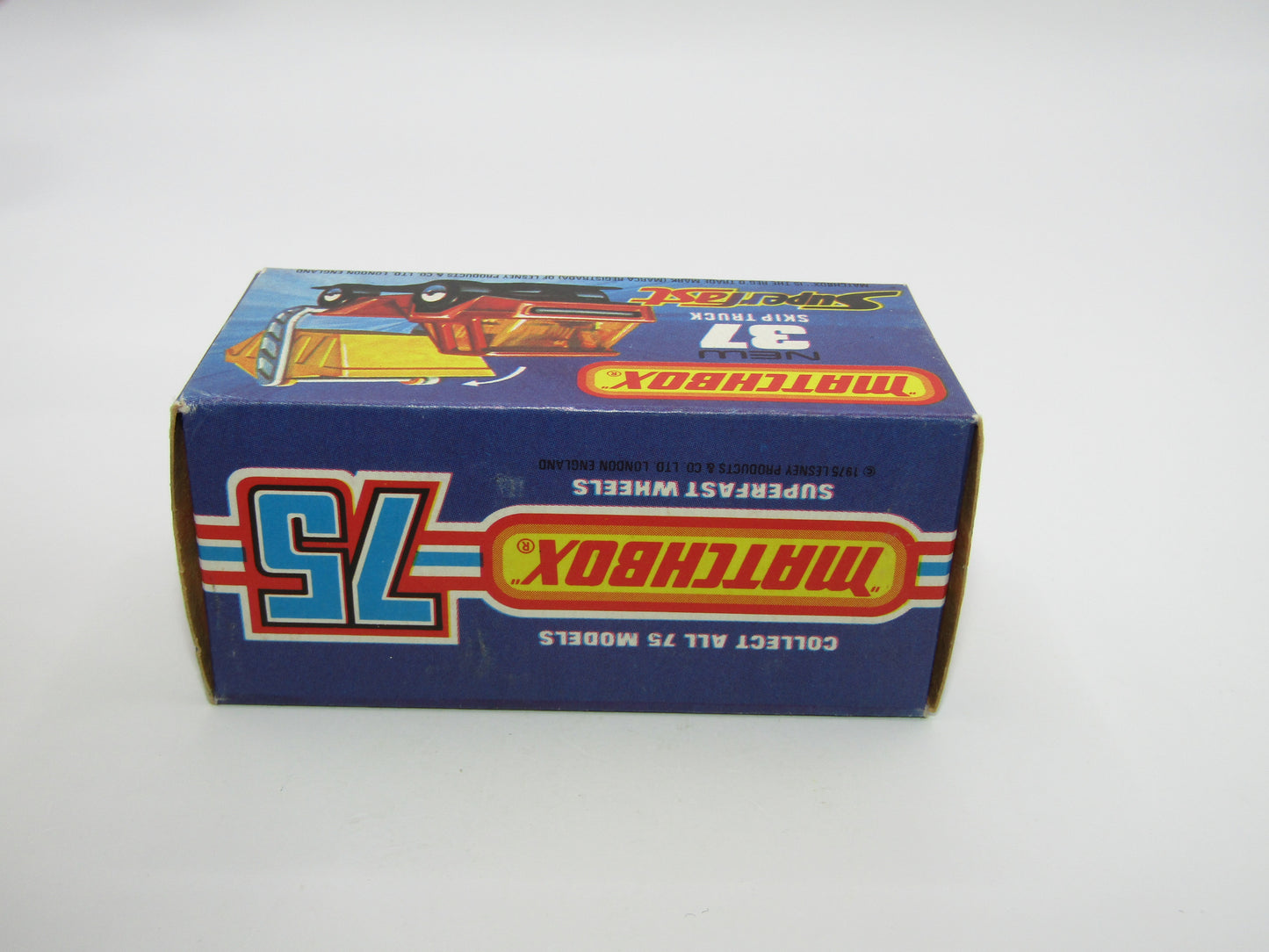 Matchbox Superfast No 37C Skip Truck ORANGE Red Skip, Black Base