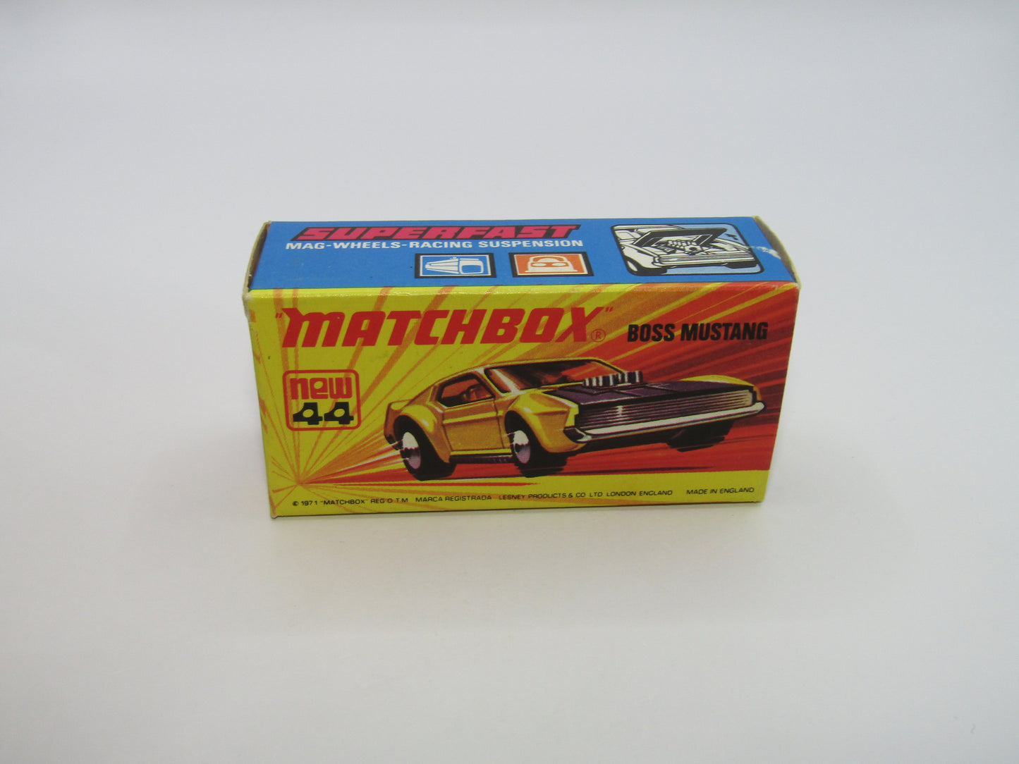 Matchbox Superfast 44B Boss Mustang DARK YELLOW Body