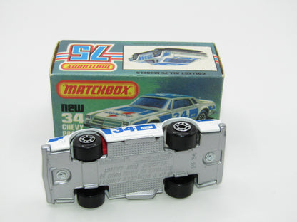 Matchbox Superfast 34C Chevy Pro-Stocker SILVER Base