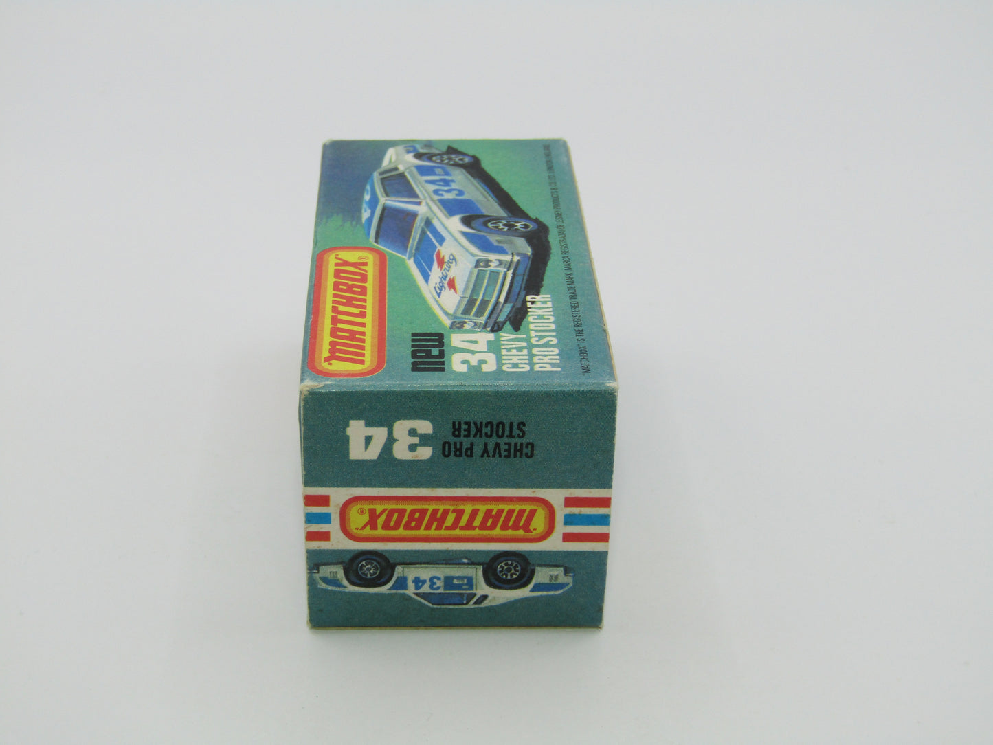 Matchbox Superfast 34C Chevy Pro-Stocker SILVER Base
