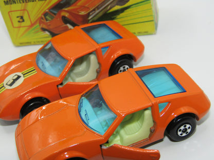 Matchbox Superfast 3B Monteverdi Hai, No Label YELLOW Interior