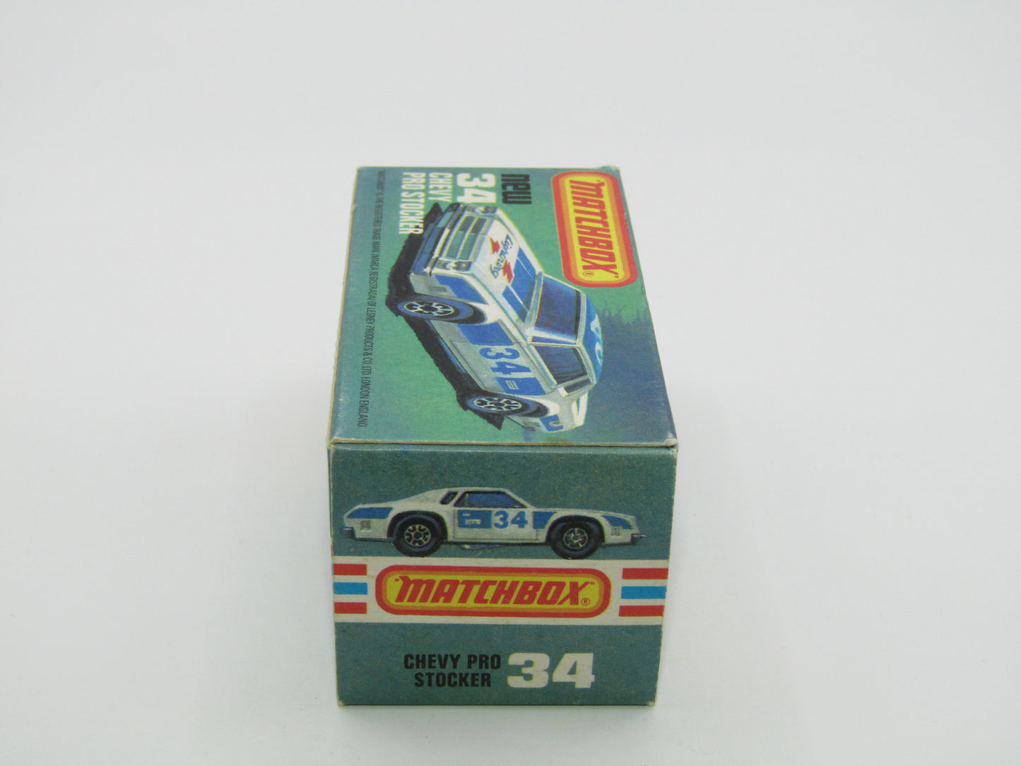 Matchbox Superfast 34C Chevy Pro-Stocker SILVER Base