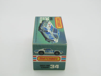 Matchbox Superfast 34C Chevy Pro-Stocker SILVER Base