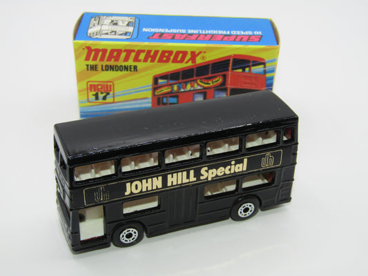 Matchbox Superfast No 17B The Londoner Code 3 John Hills Special Black