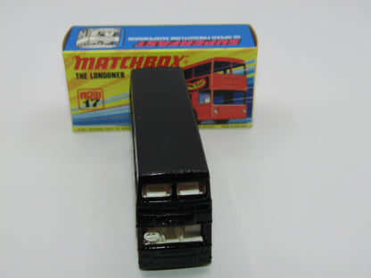 Matchbox Superfast No 17B The Londoner Code 3 John Hills Special Black
