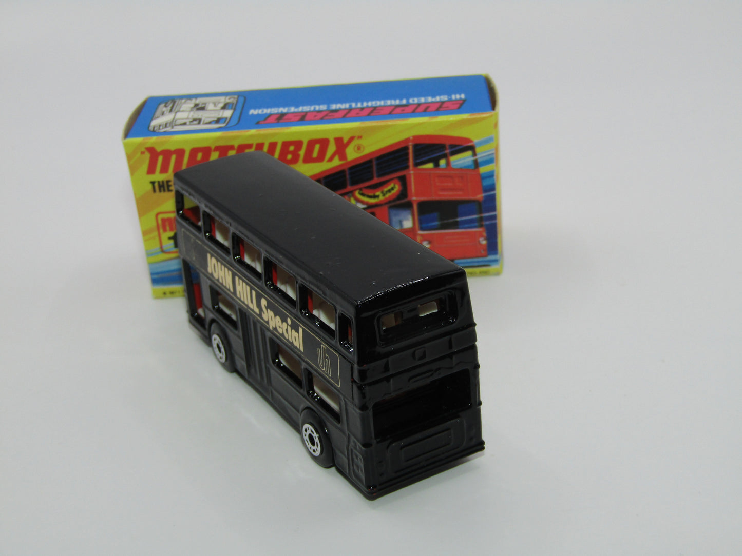 Matchbox Superfast No 17B The Londoner Code 3 John Hills Special Black