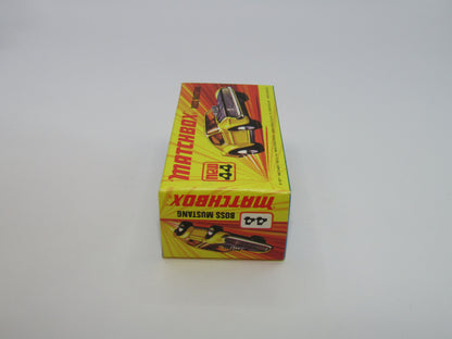 Matchbox Superfast 44B Boss Mustang Lt Orange BLACK The Boss Dk Amber Windows