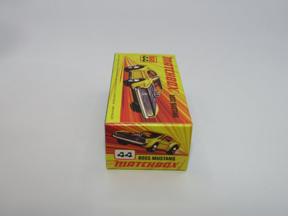 Matchbox Superfast 44B Boss Mustang Lt Orange BLACK The Boss Dk Amber Windows
