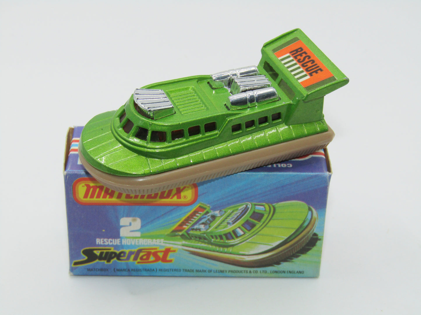 Matchbox Superfast 2C Rescue Hovercraft TAN Base