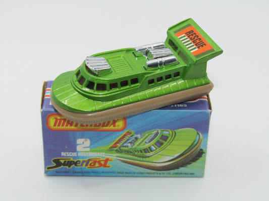Matchbox Superfast 2C Rescue Hovercraft TAN Base