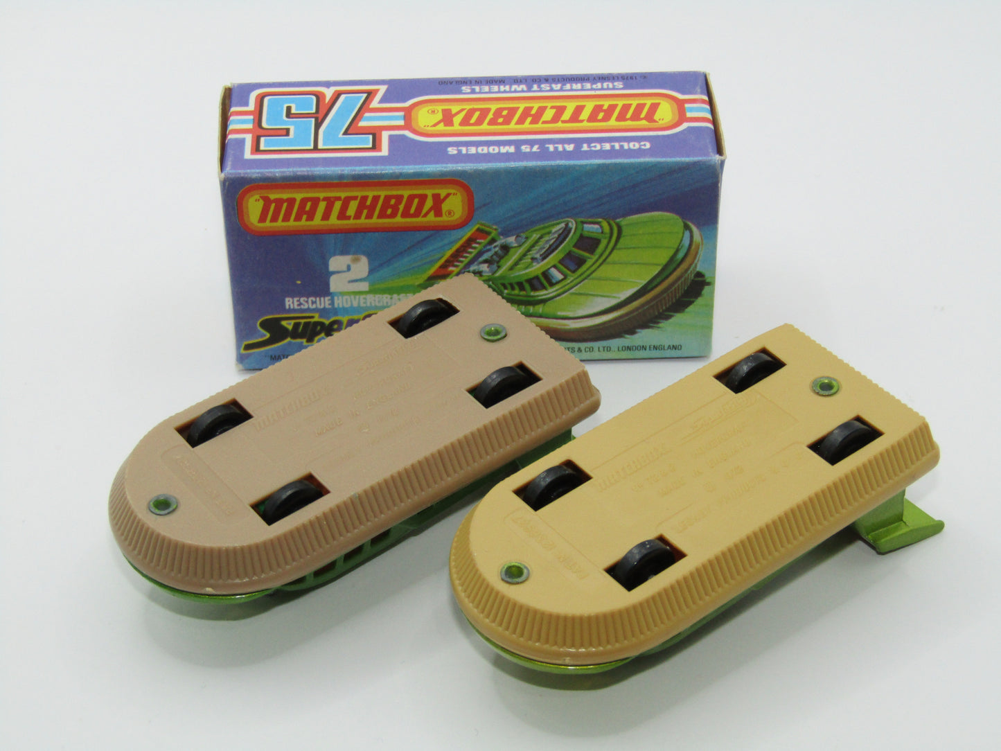 Matchbox Superfast 2C Rescue Hovercraft TAN Base