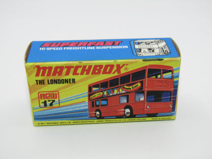 Matchbox Superfast No 17B The Londoner Code 3 John Hills Special Black