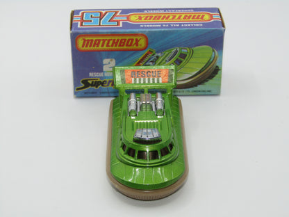 Matchbox Superfast 2C Rescue Hovercraft TAN Base