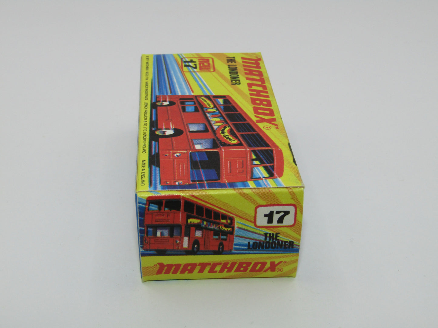 Matchbox Superfast No 17B The Londoner Code 3 John Hills Special Black