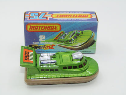 Matchbox Superfast 2C Rescue Hovercraft TAN Base