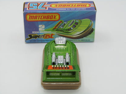 Matchbox Superfast 2C Rescue Hovercraft TAN Base