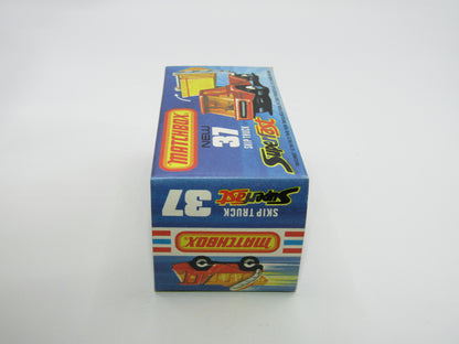 Matchbox Superfast No 37C Skip Truck Red UNPAINTED Base