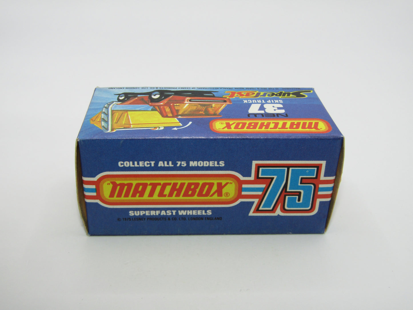 Matchbox Superfast No 37C Skip Truck Red UNPAINTED Base
