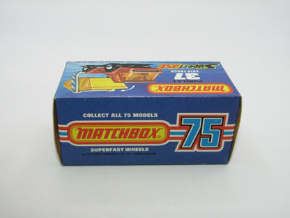 Matchbox Superfast No 37C Skip Truck Red UNPAINTED Base