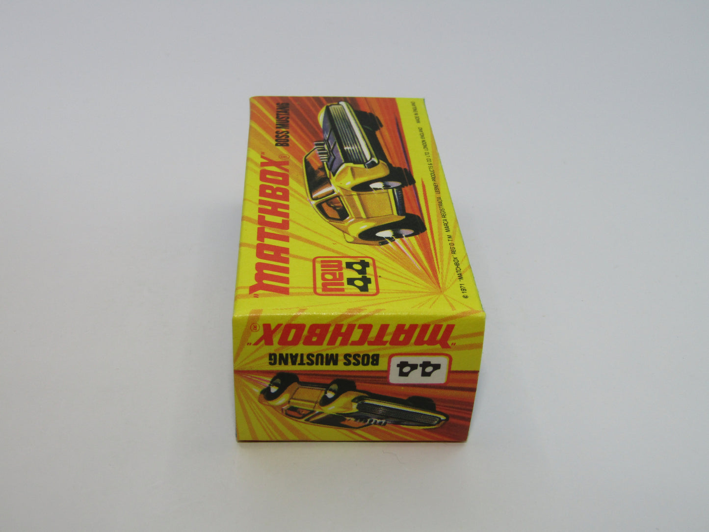 Matchbox Superfast 44B Boss Mustang OLIVE GREEN Dark Amber Windows