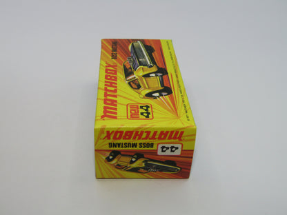 Matchbox Superfast 44B Boss Mustang OLIVE GREEN Dark Amber Windows