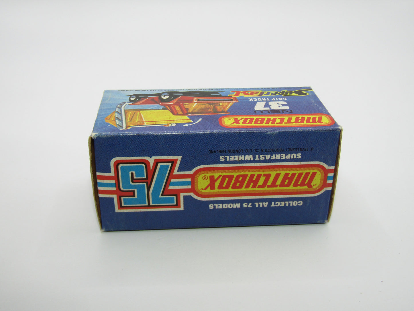 Matchbox Superfast No 37C Skip Truck Red GREY Base
