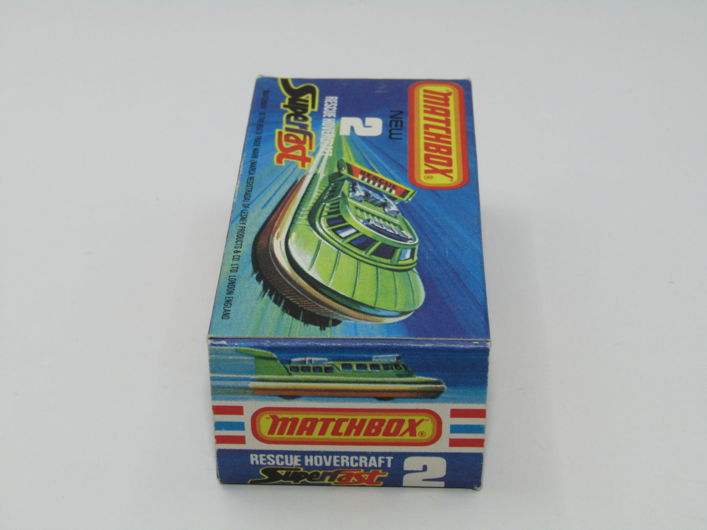 Matchbox Superfast 2C Rescue Hovercraft Avacado RESCUE Labels